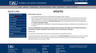Updates : Florida Atlantic University