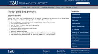 login problems : Florida Atlantic University