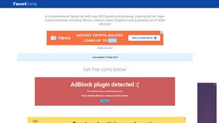 FREE CRYPTO - Faucet Dump - The best crypto faucet list on the ...