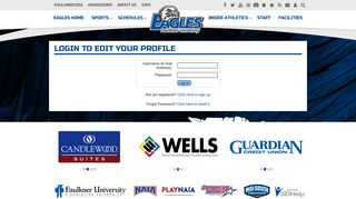 Login to edit your Profile - Faulkner University