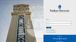 Faulkner University > Login