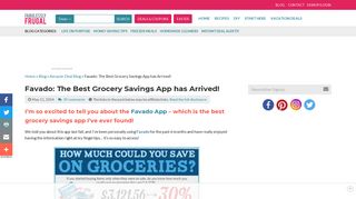 Favado App: Nationwide Grocery Savings App - Fabulessly Frugal