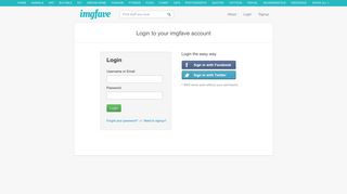 Login - ImgFave
