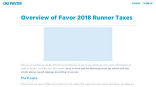 Favor Runner Taxes 2018 - Favor - Favor Delivery