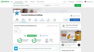 Favorite Healthcare Staffing Reviews | Glassdoor