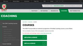 Coaching Courses | FAW Trust