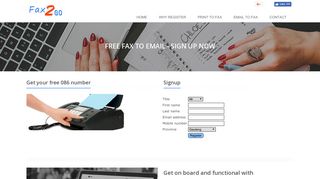 Free Fax to Email | Fax Number - South Africa