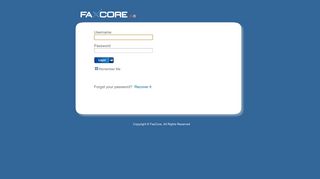 FaxCore Login - PCI