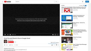 Gmail Fax and Email to Fax on Google Gmail - YouTube