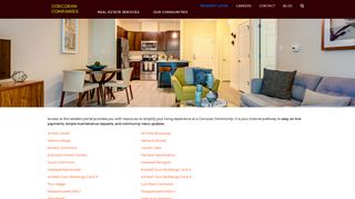 New England Apartments | Corcoran Companies - Resident's Corner