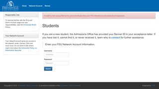 Banner ID Lookup - Fayetteville State University