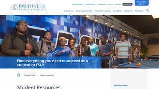 Student Resources - Fayetteville State University