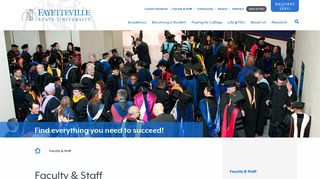 Faculty and Staff Resources | Fayetteville State University