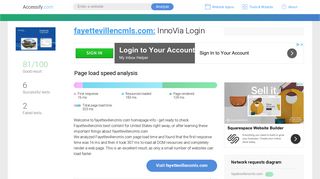 Access fayettevillencmls.com. InnoVia Login