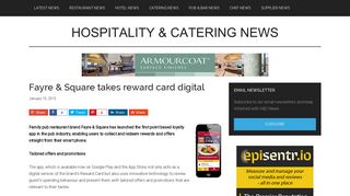 Fayre & Square takes reward card digital - Hospitality & Catering News