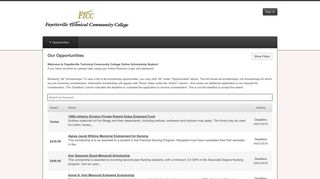 Fayetteville Technical Community College: Our Opportunities