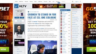 cromen to stand in for FaZe at ESL One Cologne | HLTV.org