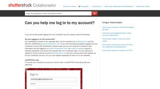 Você pode me ajudar a fazer login na minha conta? - Shutterstock ...