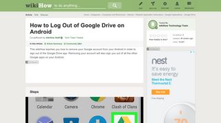 How to Log Out of Google Drive on Android: 9 Steps (with Pictures)