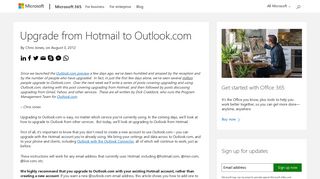 Upgrade from Hotmail to Outlook.com - Microsoft 365 Blog