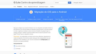 Migração do iOS para o Android | Learning Center | G Suite