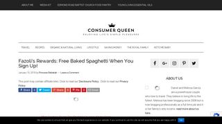 Fazoli's Rewards: Free Baked Spaghetti When You Sign Up!