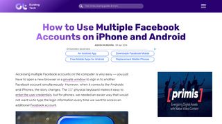 How to Use Multiple Facebook Accounts on iPhone, Android