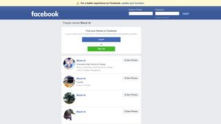 Block Id Profiles | Facebook