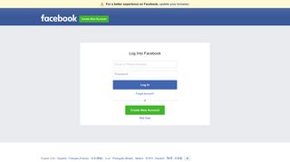 Log into Facebook | Facebook - Baymack