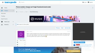 Phone number change can't login facebook (need code) [Solved ...