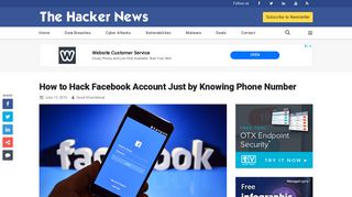 How to Hack Facebook Account Just by Knowing Phone Number
