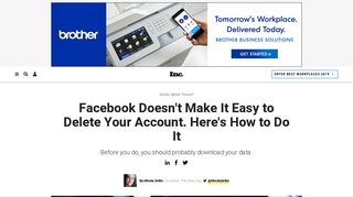 Facebook Doesn't Make It Easy to Delete Your Account. Here's How to ...