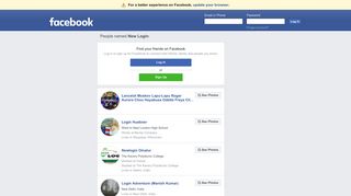 New Login Profiles | Facebook