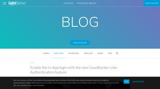 Enable the In-App login with the new GoodBarber User Authentication ...