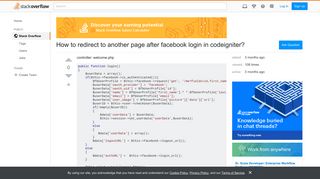 How to redirect to another page after facebook login in ...