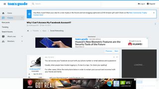 Why I Can't Access My Facebook Account? - Facebook - Social ...