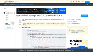 (com.facebook.sdk.login error 304.) Error with FBSDK 4.2 - Stack ...