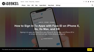 How to Sign In To Apps with Face ID on iPhone X, Xs, Xs Max, and XR