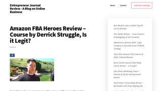 Amazon FBA Heroes Review - Course by Derrick Struggle, Is it Legit ...