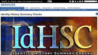 Identity History Summary Checks — FBI
