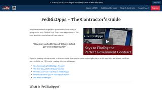 FedBizOpps - The Contractor's Guide to FBO.gov in 2019
