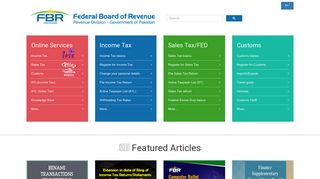 Federal Board of Revenue, Government of Pakistan - Fbr
