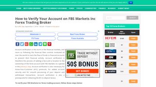 How to Verify Your Account on FBS Markets Inc Forex Trading Broker
