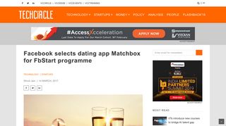 Facebook selects dating app Matchbox for FbStart programme ...