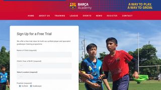 Register - Barca Academy | FC Barcelona Soccer Academy Singapore