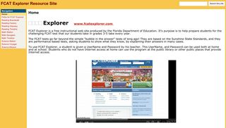 FCAT Explorer Resource Site - Google Sites
