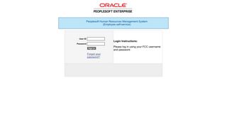 Oracle | PeopleSoft Enterprise Sign-in