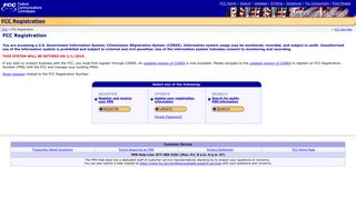 FCC Registration System - Federal Communications Commission