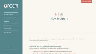 How to Apply - fccpt