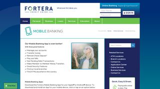Mobile Banking - Fortera Credit Union